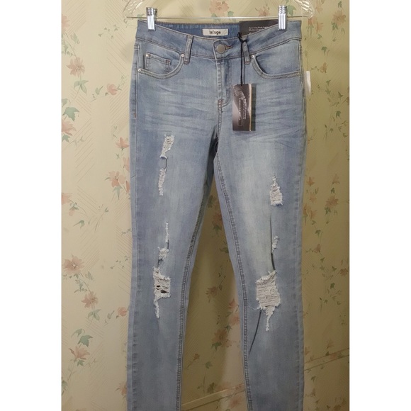 Refuge Skinny Boyfriend Blue Jeans Pants - Picture 2 of 4